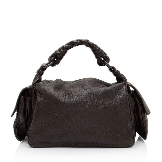 Luxury Bottega Veneta Cervo Cocker Satchel (SHF-jlBNVm)