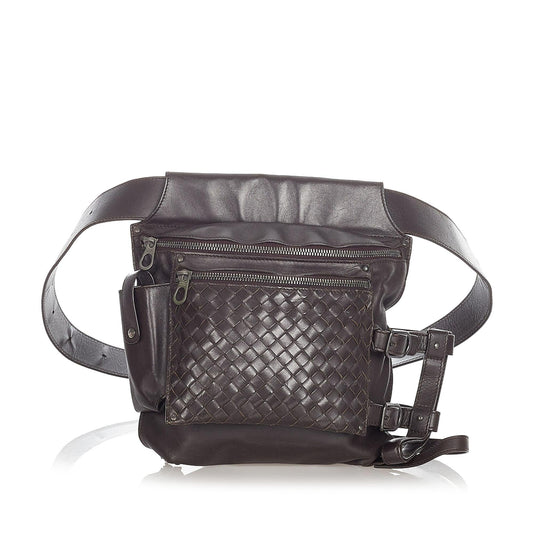 Luxury Bottega Veneta Intrecciato Leather Belt Bag (SHG-68DlXO)