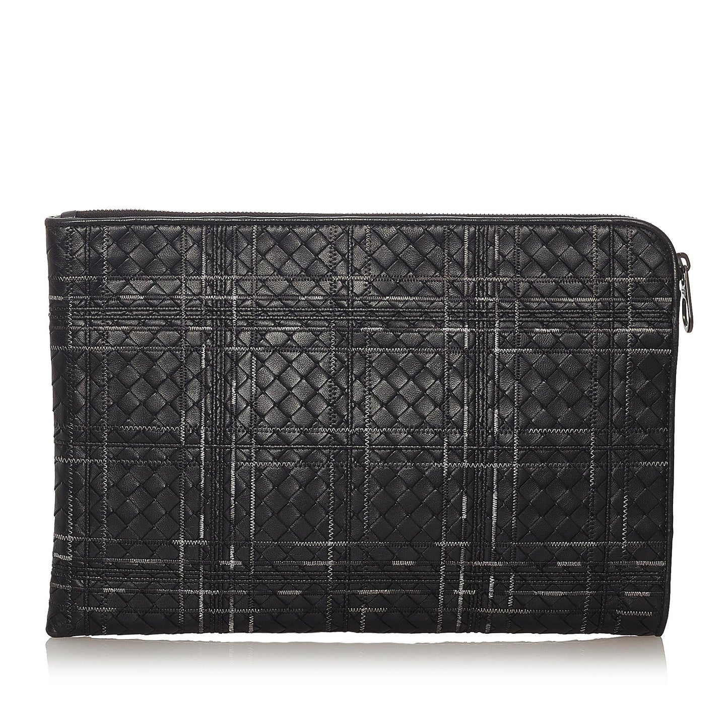 Luxury Bottega Veneta Intrecciato Leather Clutch Bag (SHG-27403)