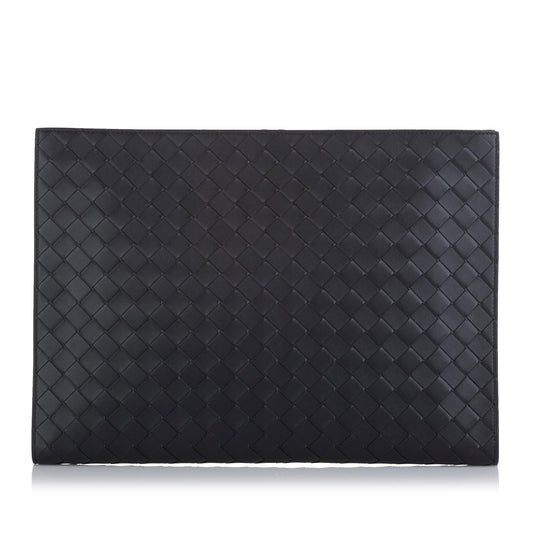 Luxury Bottega Veneta Intrecciato Leather Document Case (SHG-35974)