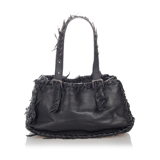 Luxury Bottega Veneta Intrecciato Leather Handbag (SHG-27217)