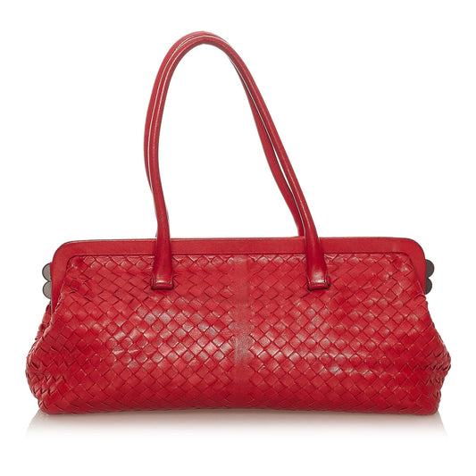Luxury Bottega Veneta Intrecciato Leather Handbag (SHG-28134)