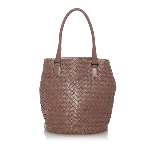 Luxury Bottega Veneta Intrecciato Leather Handbag (SHG-28224)