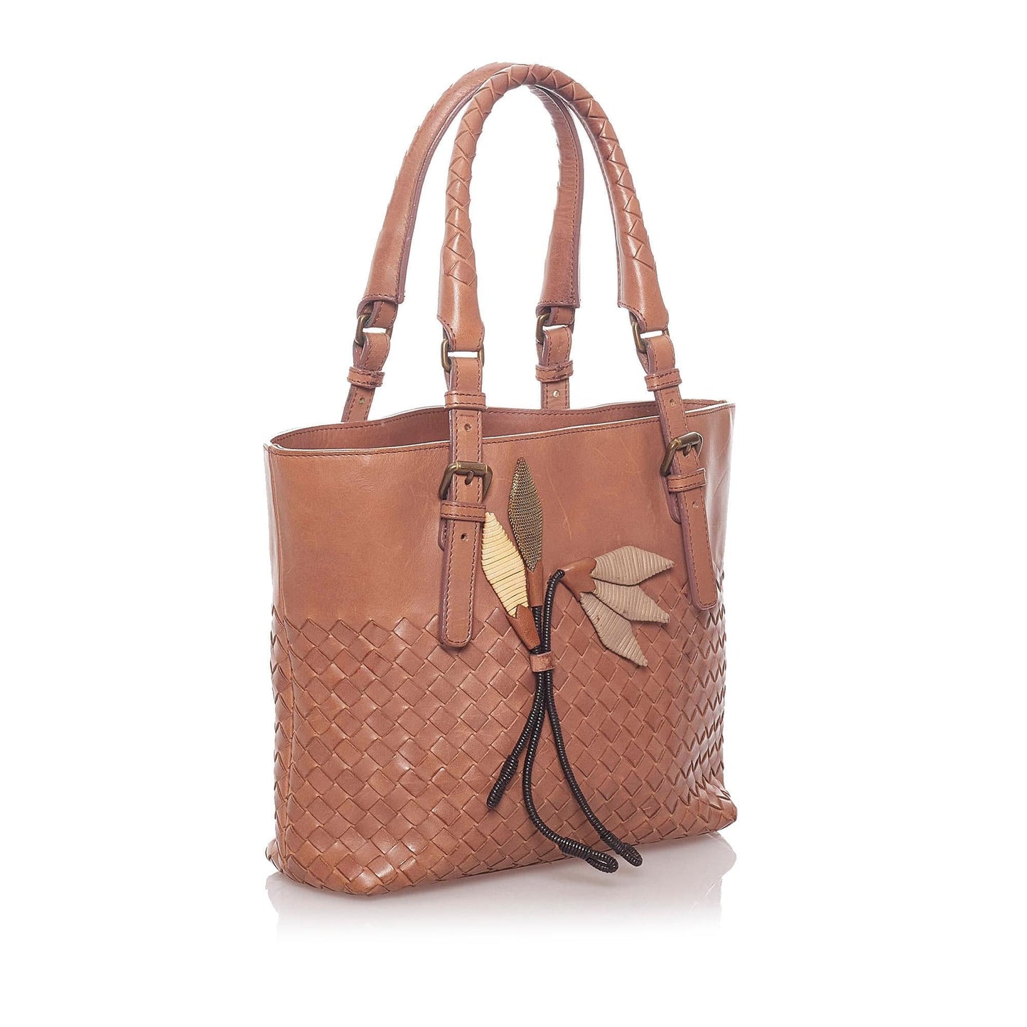 Luxury Bottega Veneta Intrecciato Leather Handbag (SHG-hCUFvY)