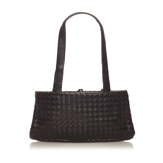 Luxury Bottega Veneta Intrecciato Leather Shoulder Bag (SHG-27523)