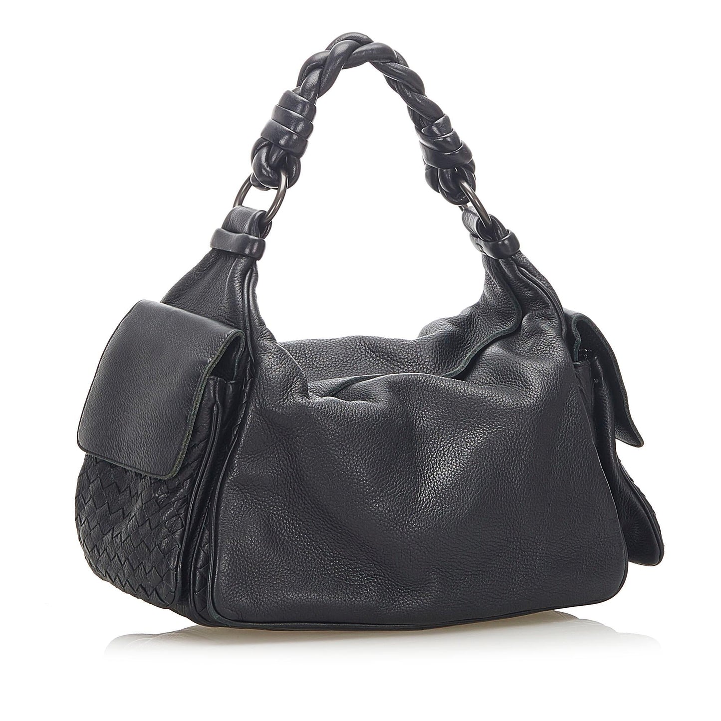 Luxury Bottega Veneta Intrecciato Leather Shoulder Bag (SHG-36583)