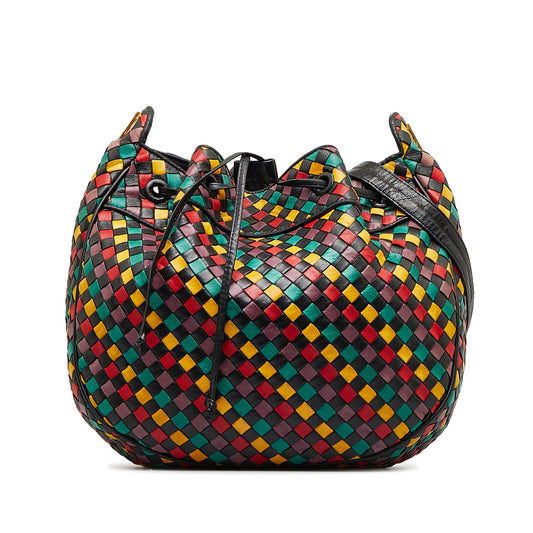 Luxury Bottega Veneta Intrecciato Multicolor Bucket (SHG-3YshaE)