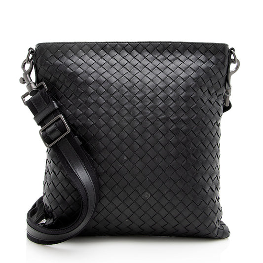 Luxury Bottega Veneta Intrecciato Nappa Large Messenger Bag (SHF-18867)