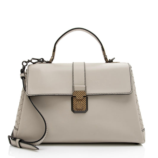 Luxury Bottega Veneta Intrecciato Nappa Leather Piazza Medium Top Handle Bag (SHF-a9Rtki)