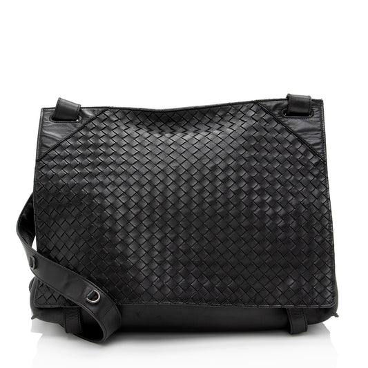 Luxury Bottega Veneta Intrecciato Nappa Messenger (SHF-GlVJCw)