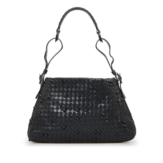 Luxury Bottega Veneta Intrecciato Nappa Naruto Knot Shoulder Bag (SHG-bziCWh)