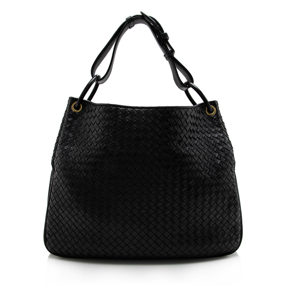 Luxury Bottega Veneta Intrecciato Nappa Sloane Hobo - FINAL SALE (SHF-17071)
