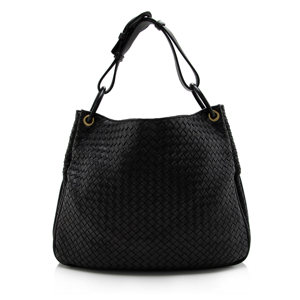 Luxury Bottega Veneta Intrecciato Nappa Sloane Hobo - FINAL SALE (SHF-17071)