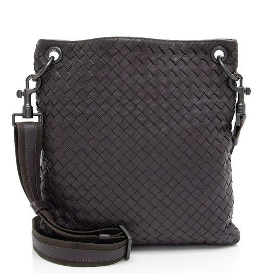 Luxury Bottega Veneta Intrecciato Nappa VN Messenger (SHF-hB4xyD)