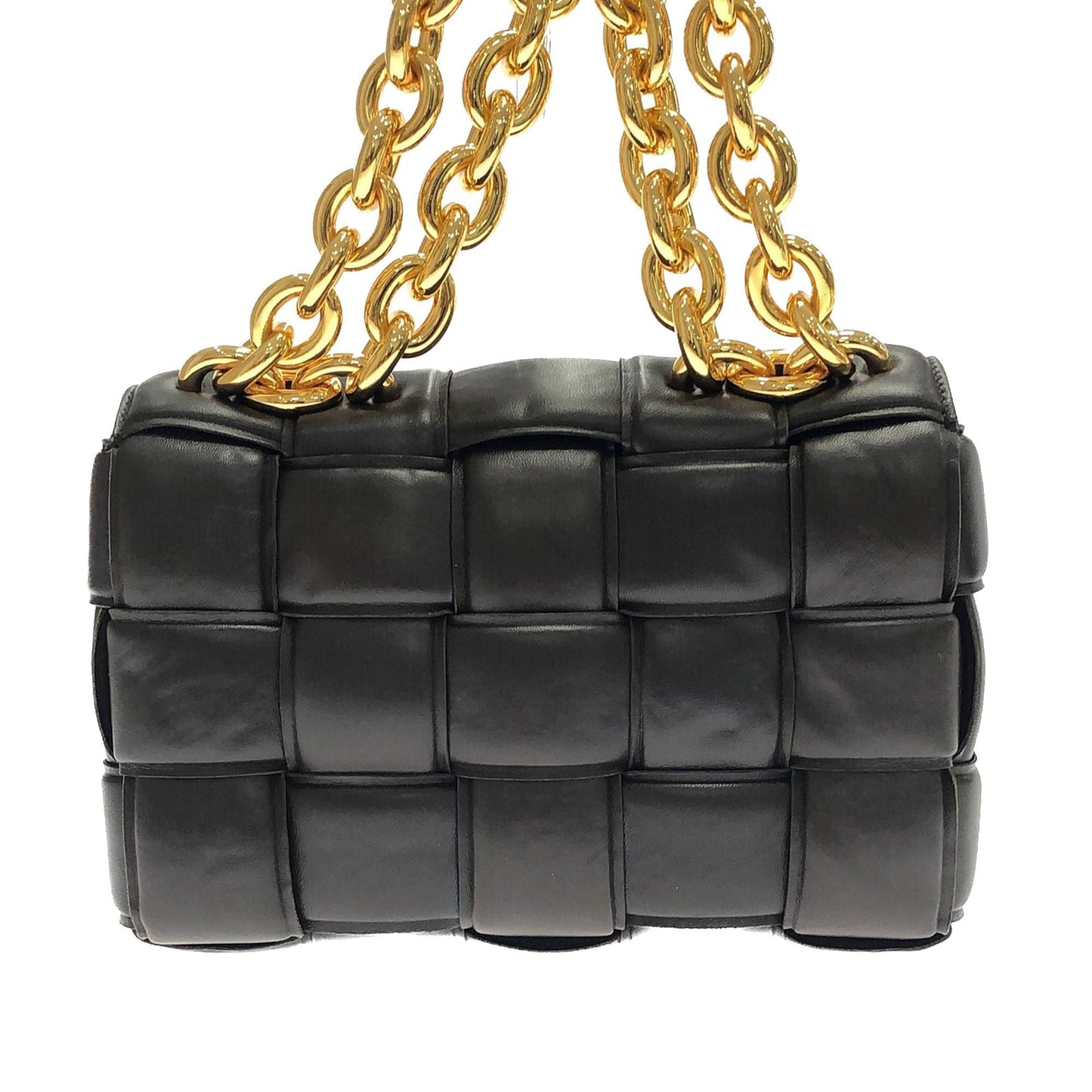 Luxury Bottega Veneta Intrecciato Padded Chain Cassette (SHG-VC5iAJ)