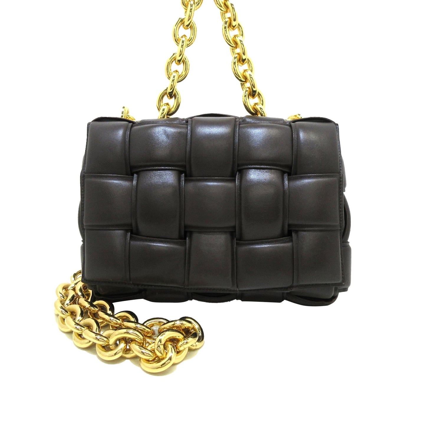 Luxury Bottega Veneta Intrecciato Padded Chain Cassette (SHG-KAIWOl)