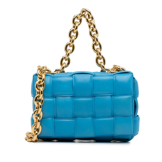 Luxury Bottega Veneta Intrecciato Padded Chain Cassette (SHG-wgXELF)