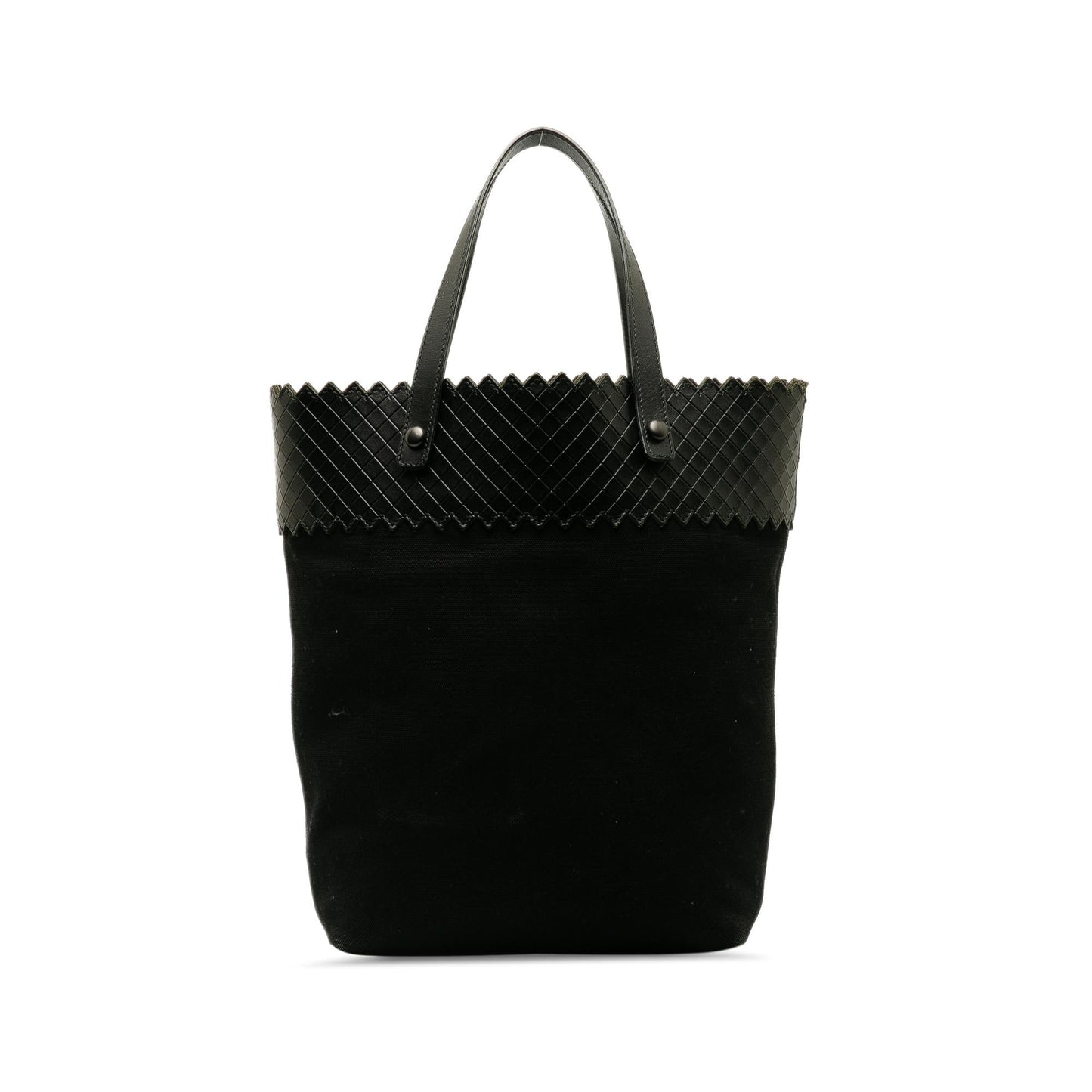 Luxury Bottega Veneta Intrecciomirage Trimmed Canvas Tote (SHG-OeLhp5)