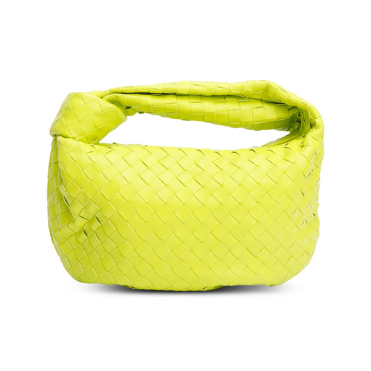 Bottega Veneta Kiwi Intrecciato Leather Teen Jodie Bag