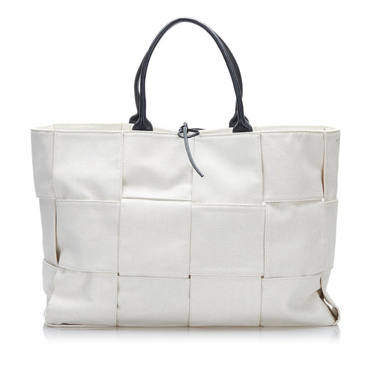 Luxury Bottega Veneta Large Canvas Arco Tote (SHG-36994)