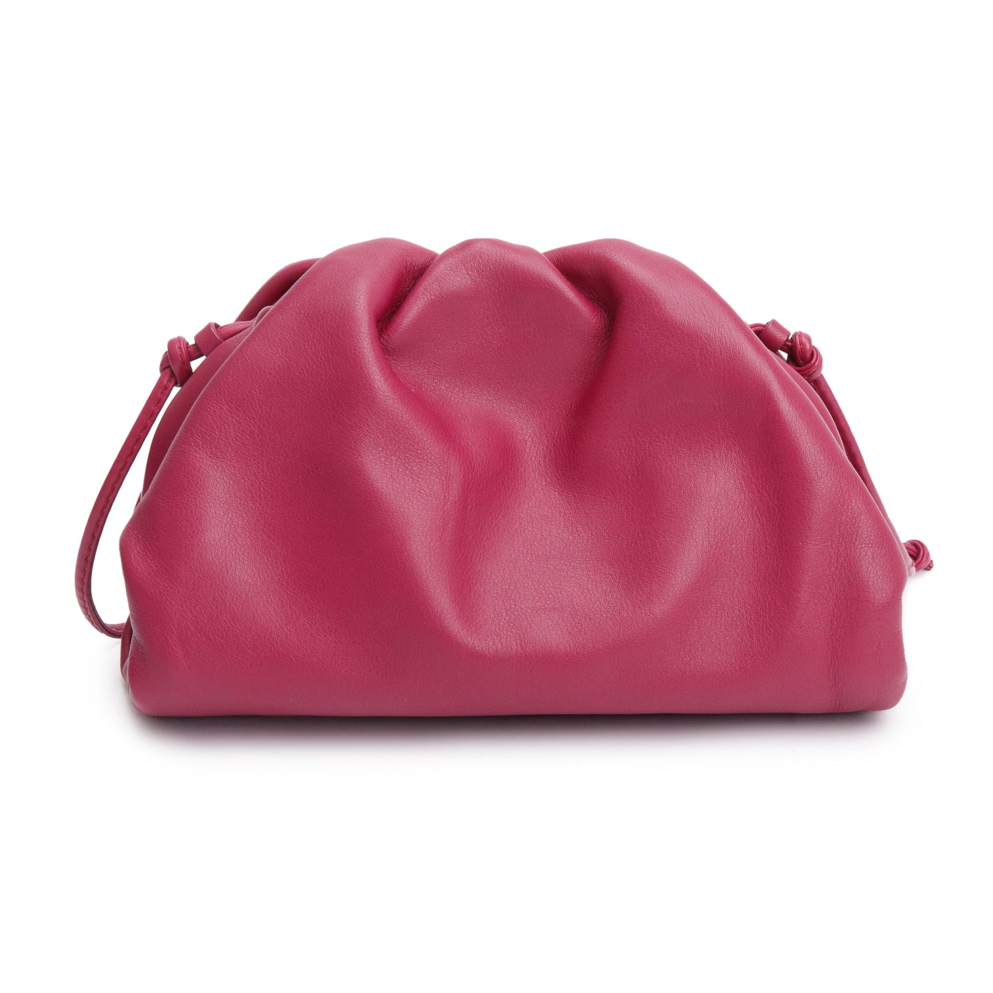 Bottega Veneta Maroon Intrecciato Leather Mini Pouch Crossbody