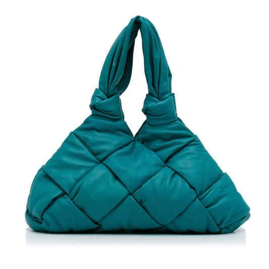 Luxury Bottega Veneta Maxi Intrecciato Padded Lock Tote (SHG-vtAVXH)