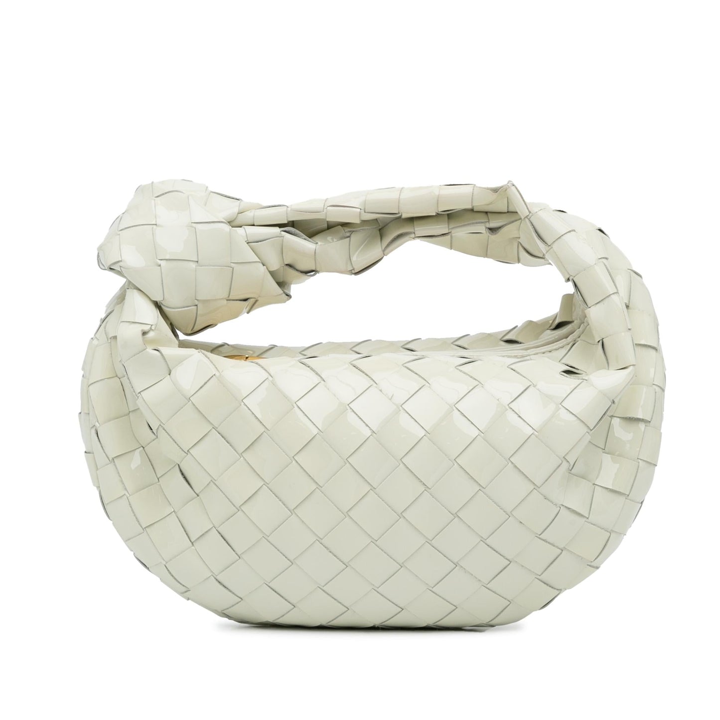 Luxury Bottega Veneta Mini Patent Intrecciato Jodie (SHG-ahL82g)