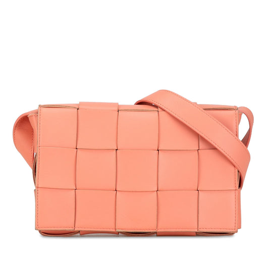 Luxury Bottega Veneta Nappa Intrecciato Cassette Crossbody (SHG-LJBjSN)