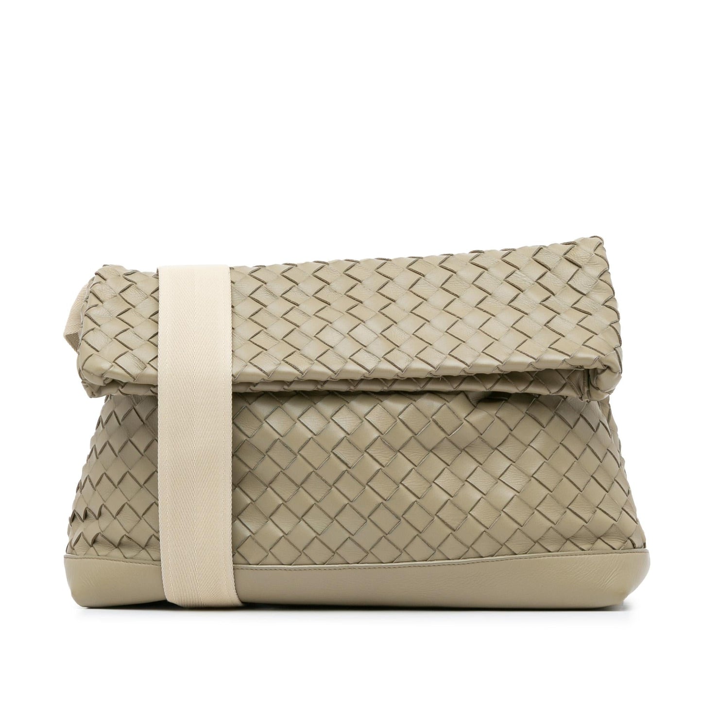 Luxury Bottega Veneta Nappa Intrecciato Fold Over Crossbody (SHG-kP4AkP)