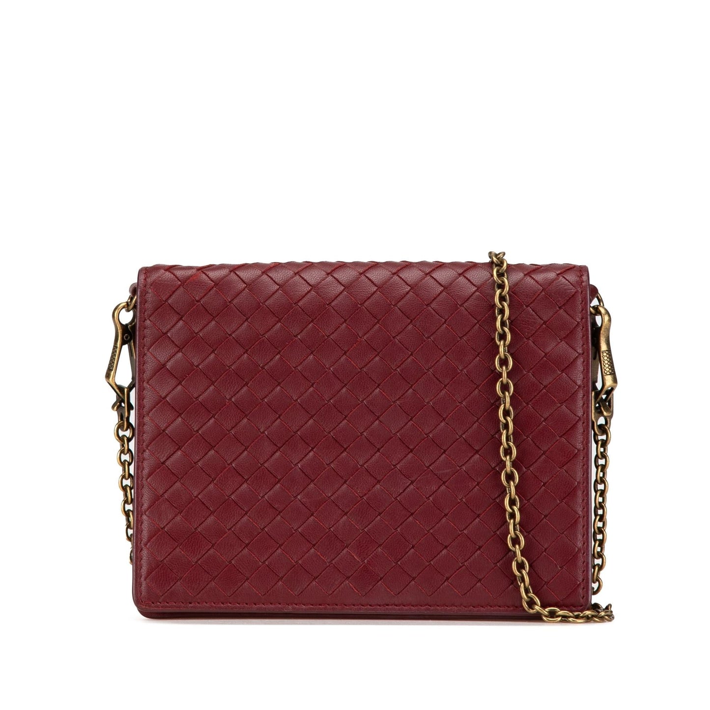 Luxury Bottega Veneta Nappa Intrecciato Wallet On Chain (SHG-tseuXQ)