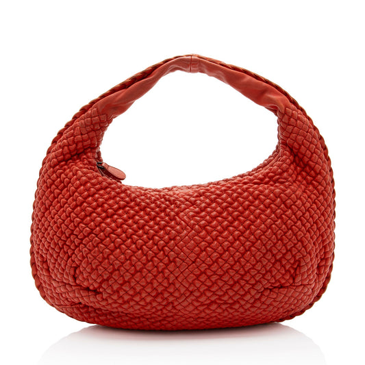 Luxury Bottega Veneta Ponza Nappa Leather Belly Mini Hobo (SHF-KzJN2f)