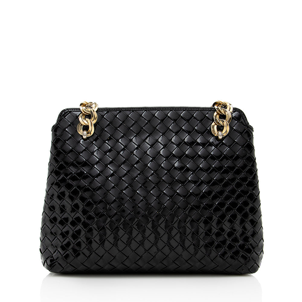Luxury Bottega Veneta Intercciato Nappa Chain Shoulder Bag (SHF-18301)