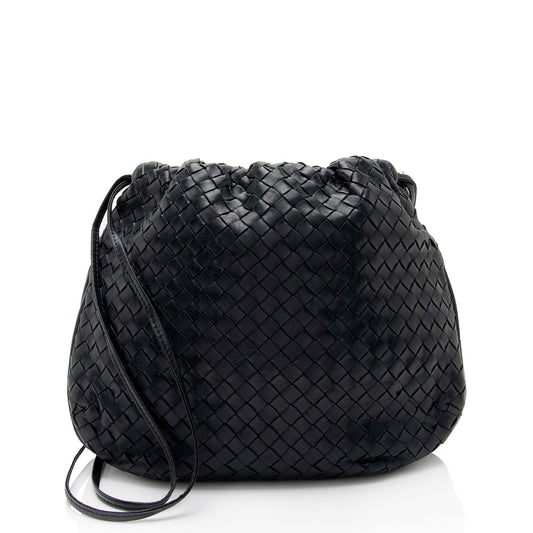 Luxury Bottega Veneta Intrecciato Nappa Drawstring Crossbody (SHF-oaFdRX)