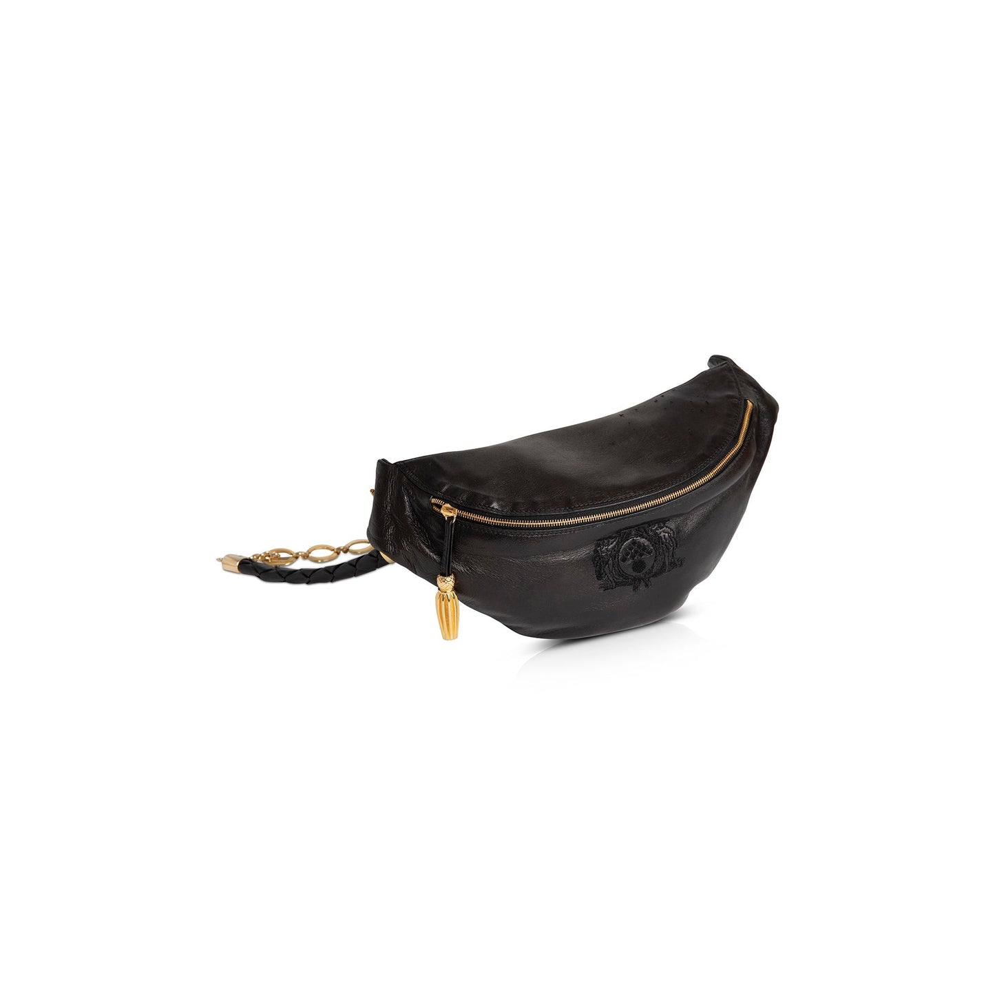 Bottega Veneta Leather Chain-Link Waist Bag