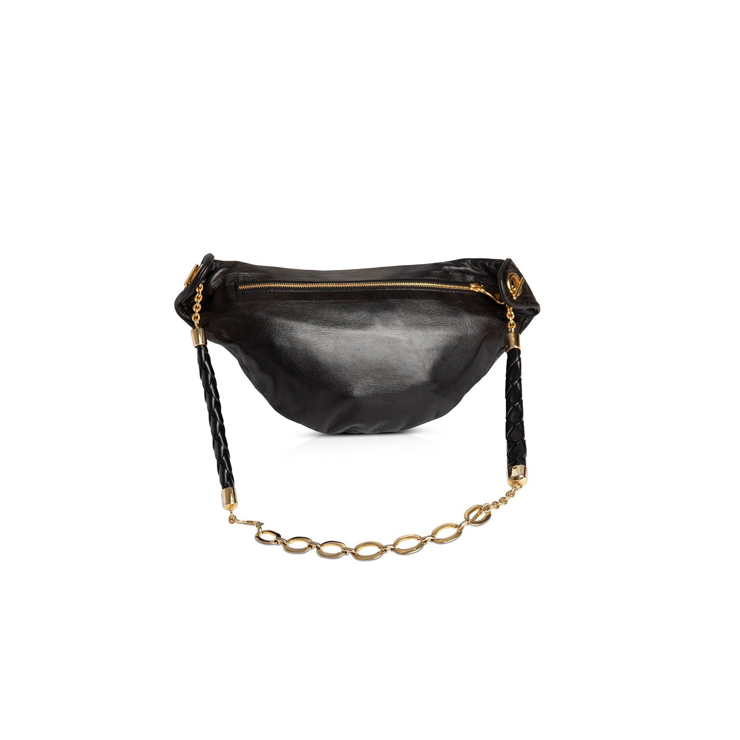 Bottega Veneta Leather Chain-Link Waist Bag
