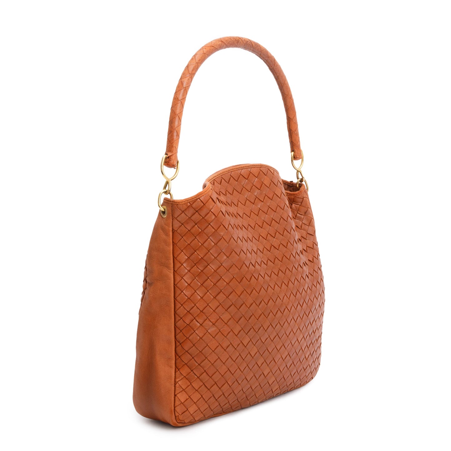 Bottega Veneta Tan Intrecciato Leather Small Hobo