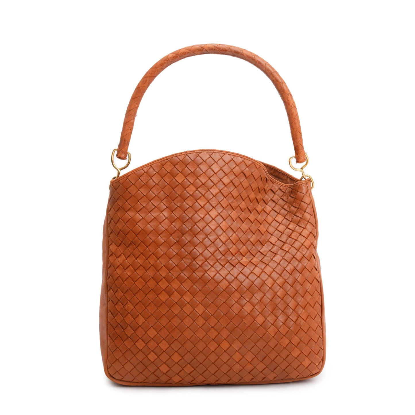 Bottega Veneta Tan Intrecciato Leather Small Hobo