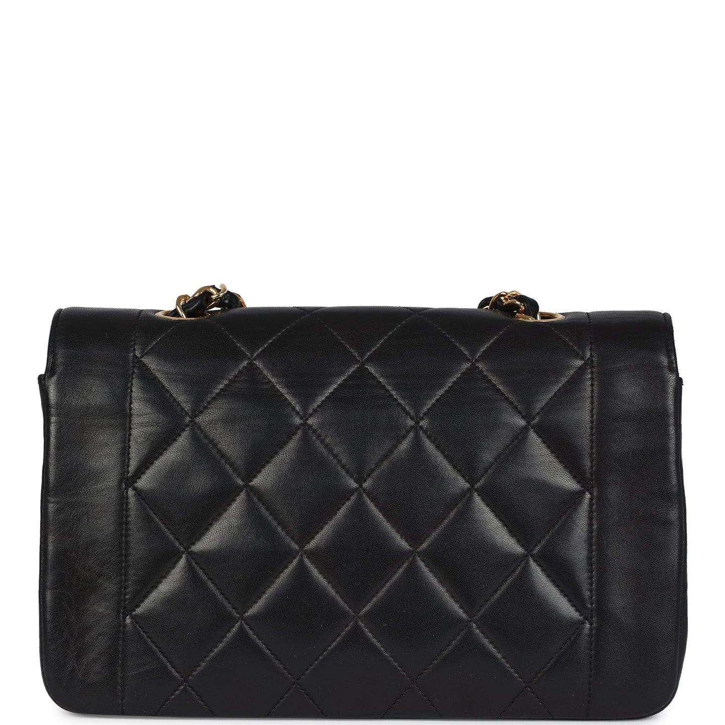 Chanel Small Diana Flap Bag Black Lambskin Gold Hardware