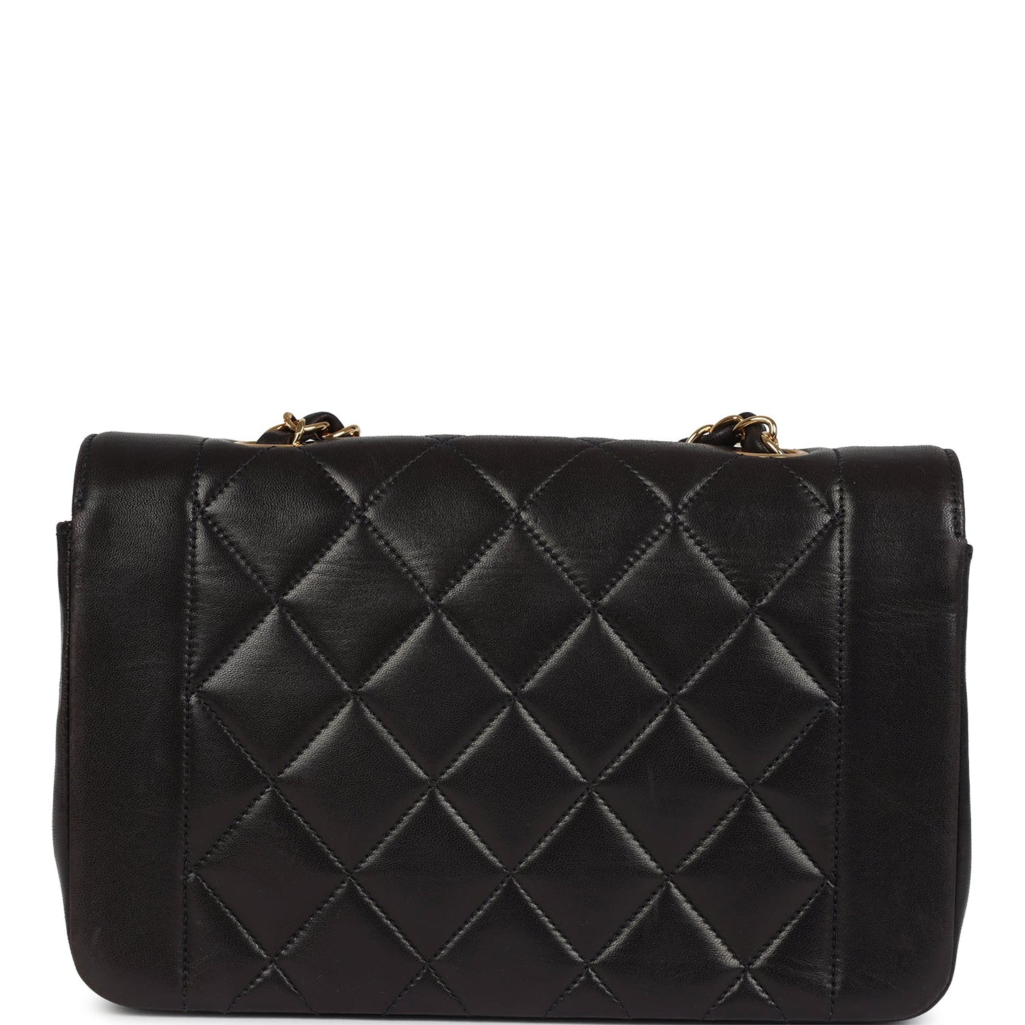 Chanel Small Diana Flap Bag Black Lambskin Gold Hardware