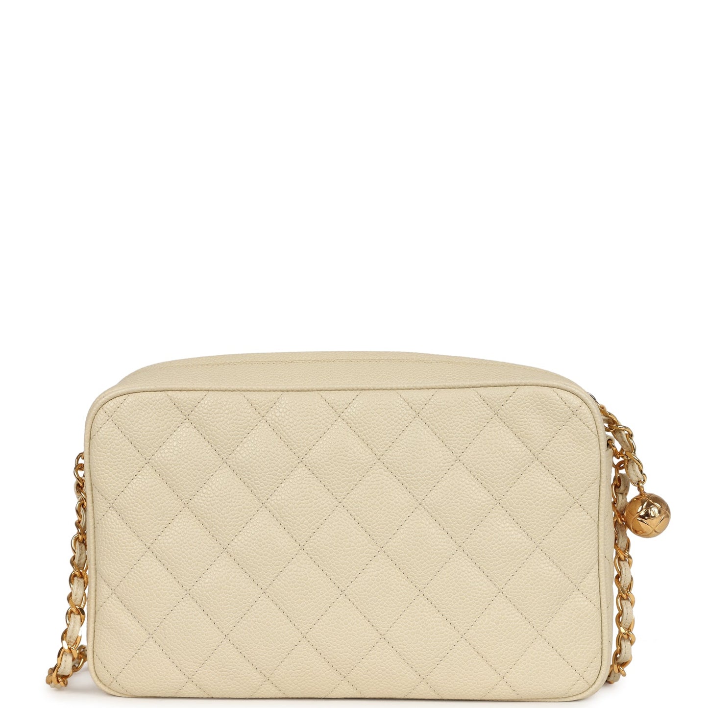 Chanel Medium Camera Bag Light Beige Caviar Gold Hardware