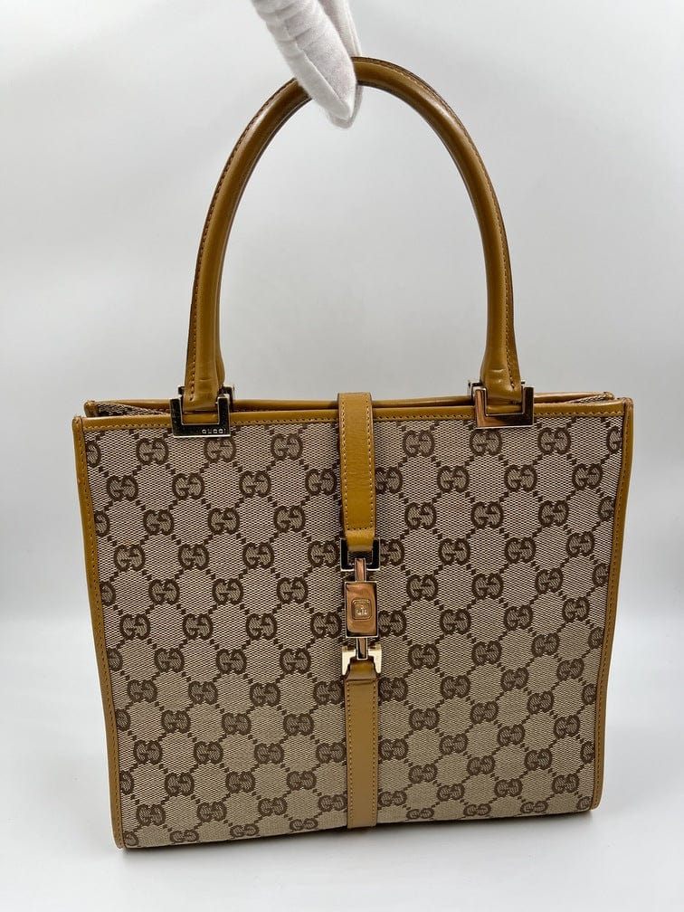 Gucci Leather Canvas Tote Style 23