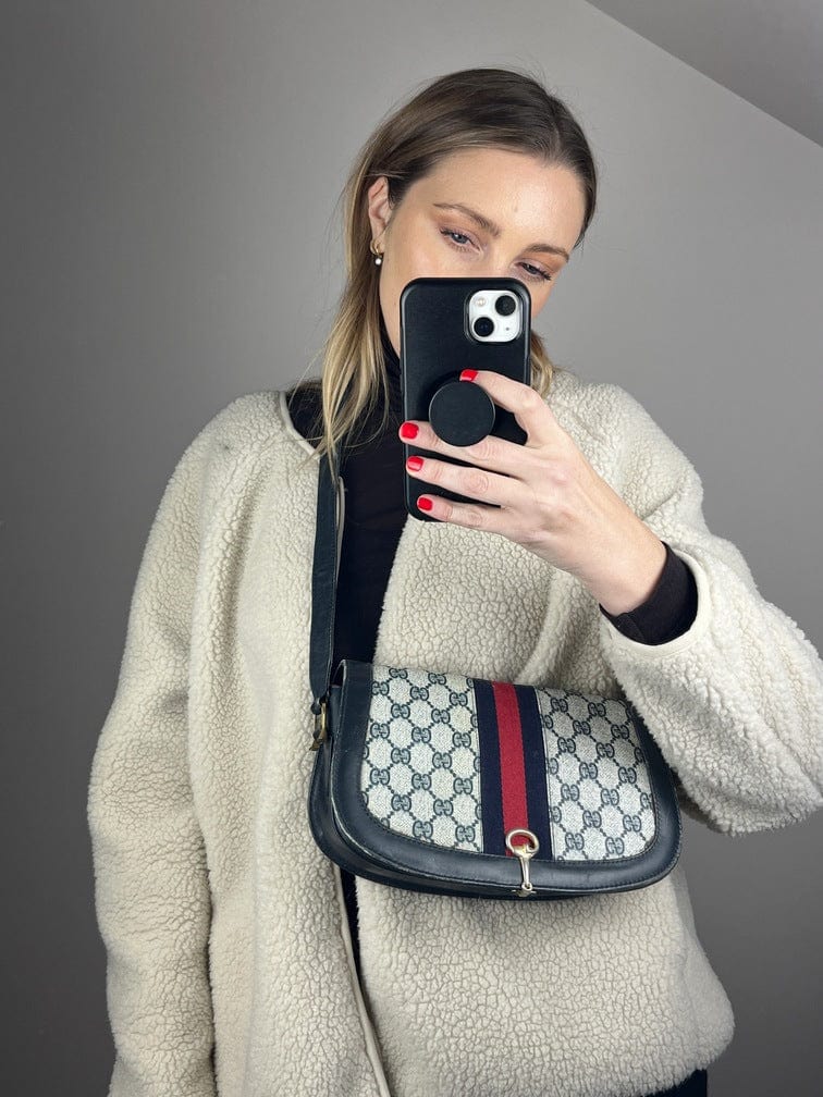 Gucci Leather Canvas Crossbody Style 3