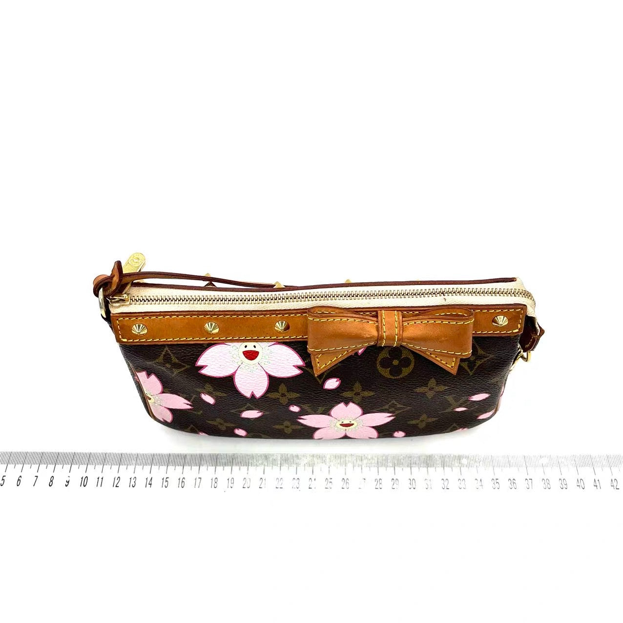 Louis Vuitton x Takashi Murakami Cherry Blossom on Brown Monogram Pochette Accessoire