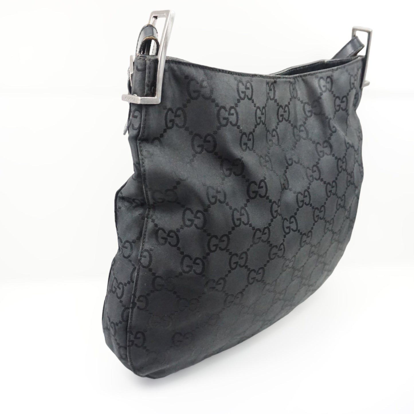 Gucci Monogram Nylon Shoulder Bag