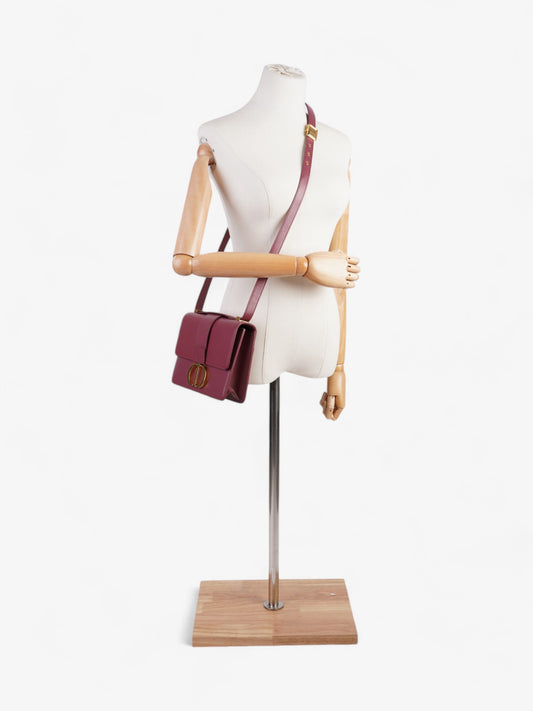 Christian Dior 30 Montaigne Dark Pink Calfskin Leather