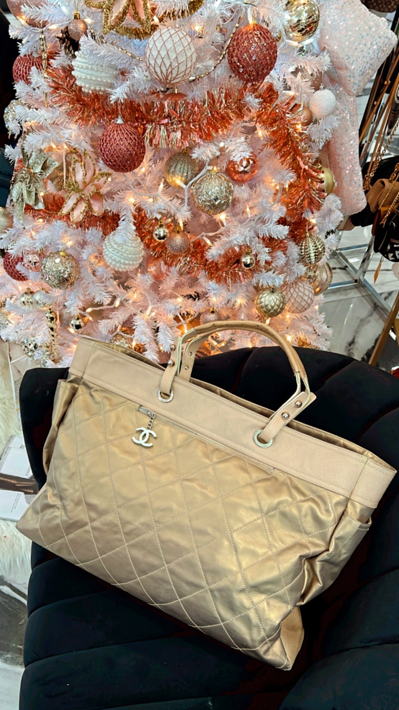 CHANEL BIARRITZ QUILTED XL TOTE BAG
