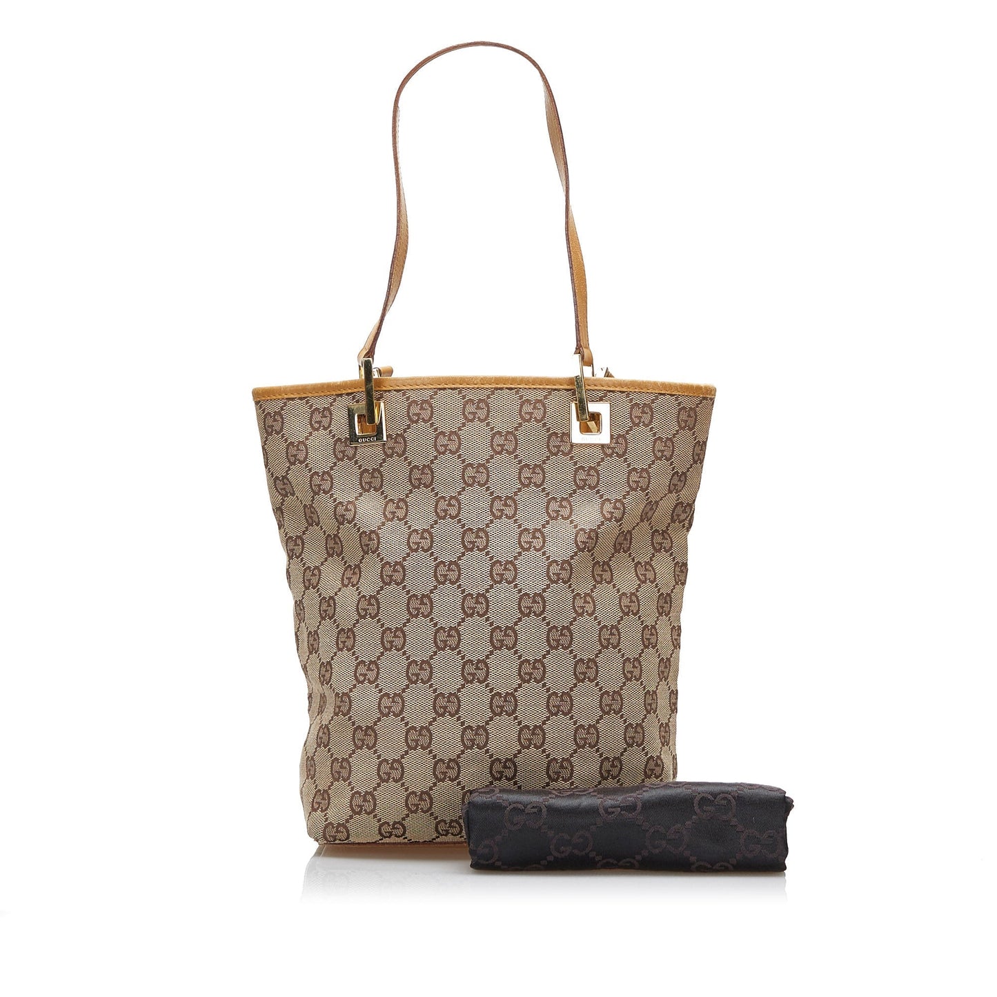 Gucci Leather Canvas Tote