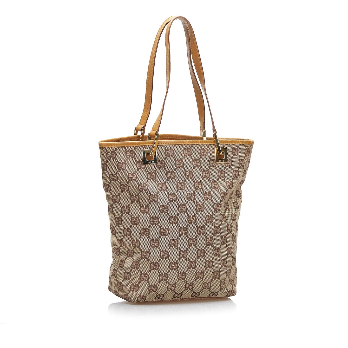 Gucci Leather Canvas Tote
