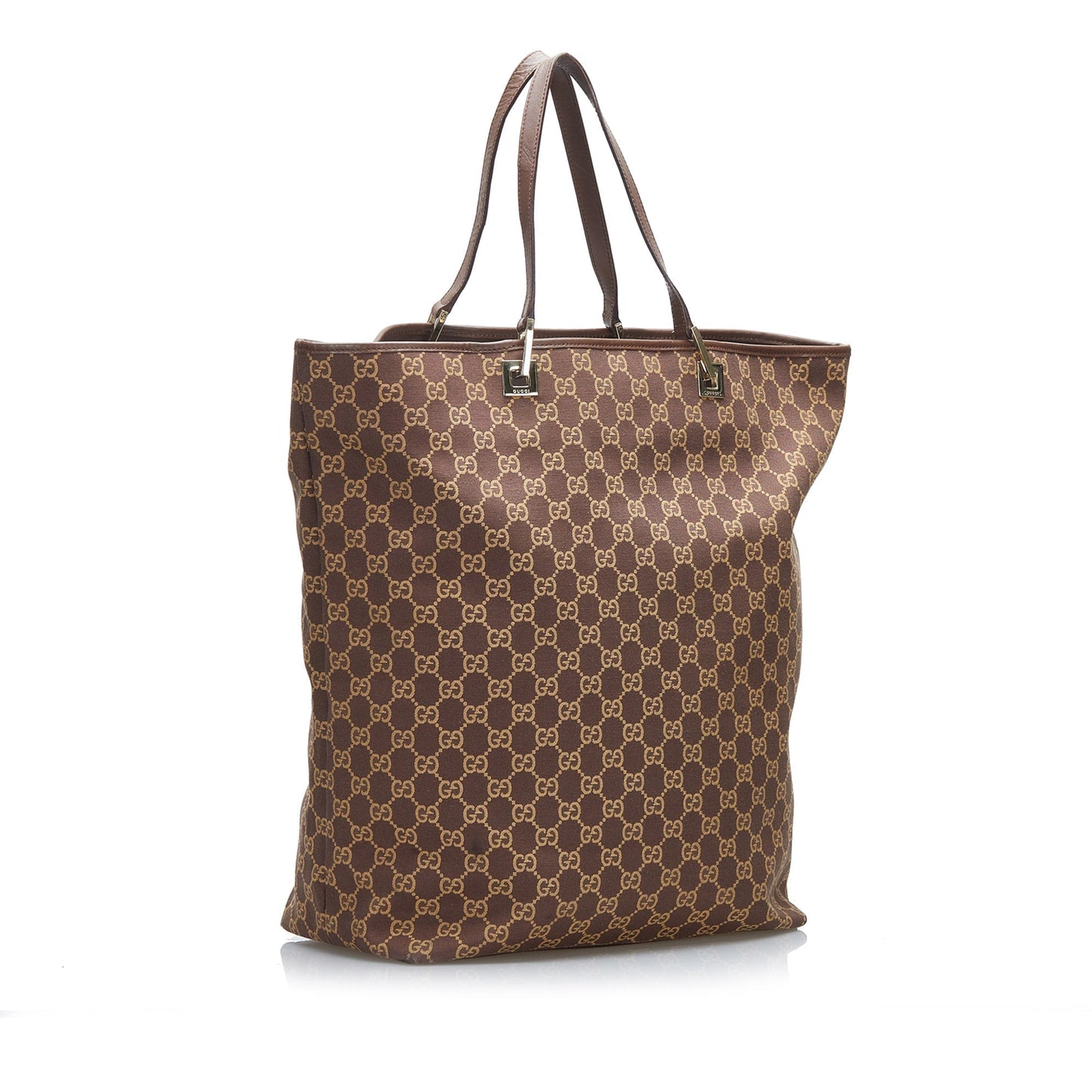 Gucci Leather Canvas Tote