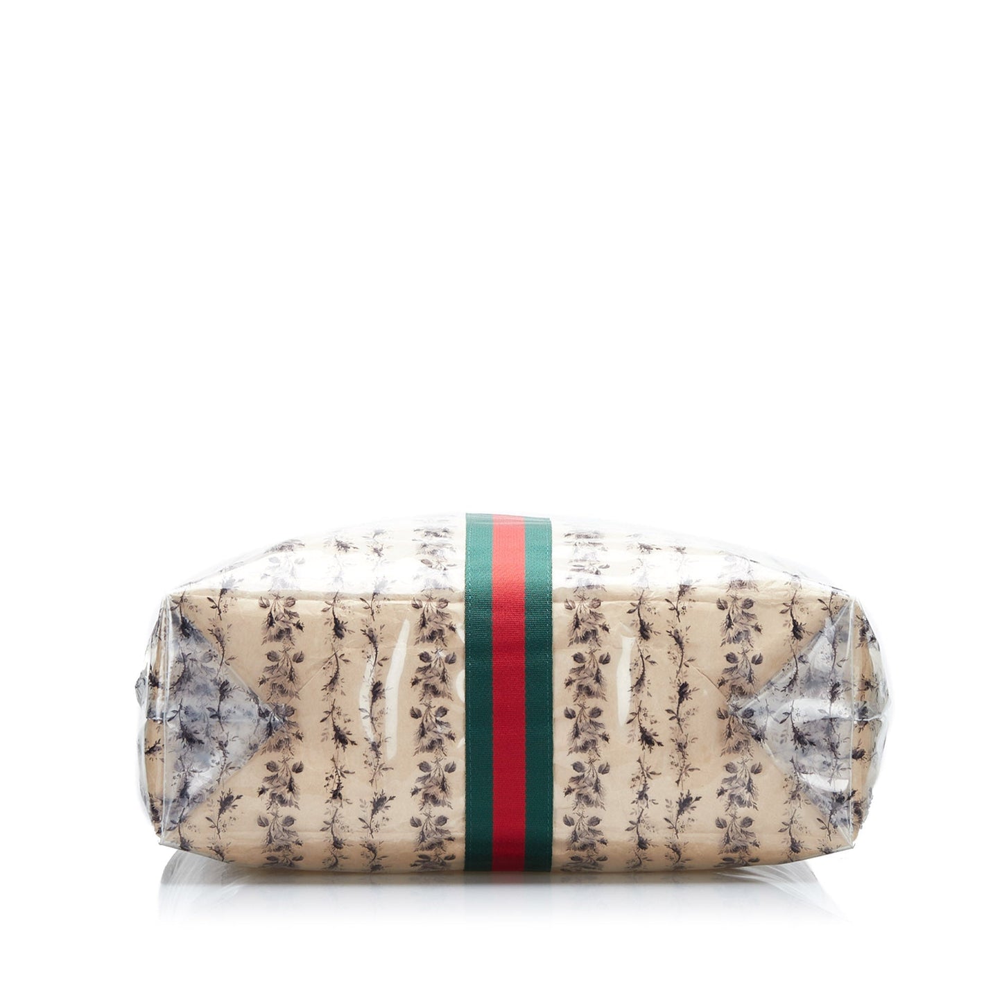 Gucci Flora Beige Canvas PVC Tote